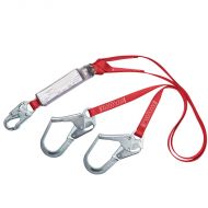 Protecta PRO 6ft. Twin Leg Lanyard, Rebar Hooks