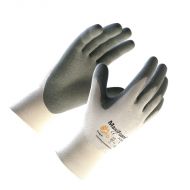 MaxiFoam Glove, Gray Nitrile Coated, 12 pairs/BX