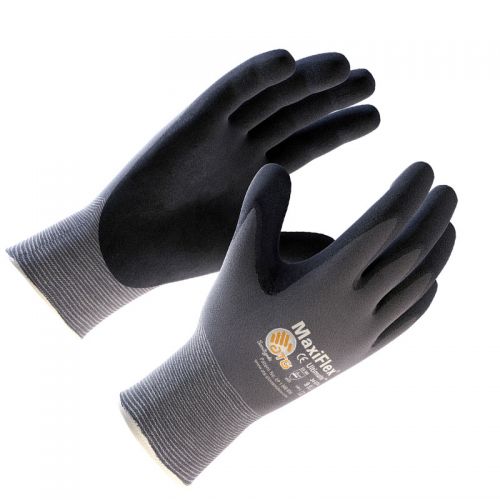 MaxiFlex Glove, Black Nitrile Palm, 12 pairs/BX