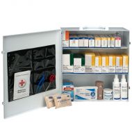 First Aid Cabinet, 100 Person 3-Shelf Industrial