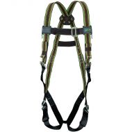 DuraFlex Harness, Green, Mating Buckle Legs, Back D-Ring